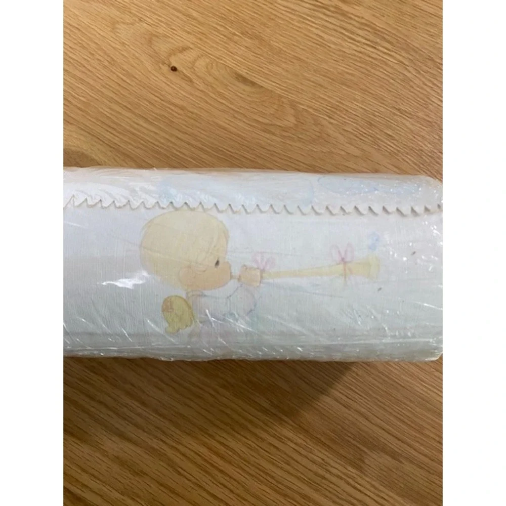 VTG Precious Moments Style Wallpaper 2 Rolls Collins & Aikman Angels Pastel NOS